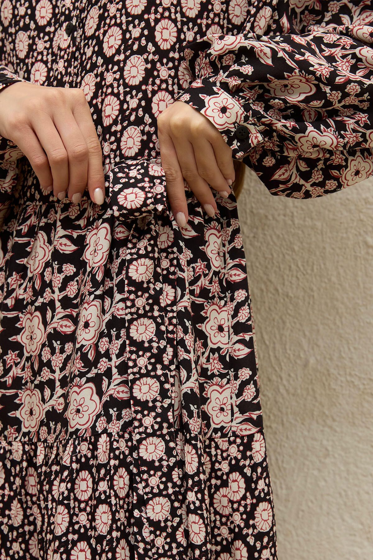 Manuka-Gaia Patterned Viscose Layered Dress 4