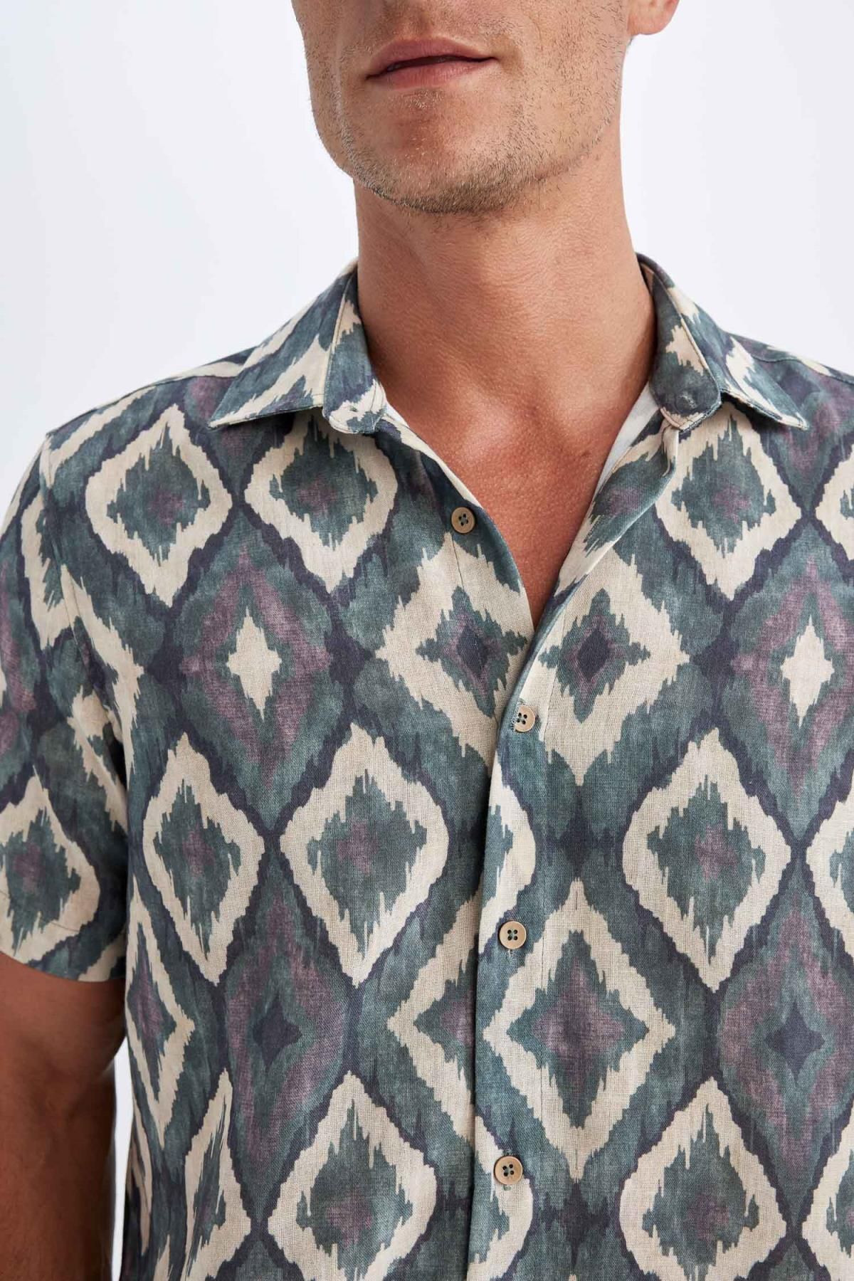 پیراهن مردانه دفاکتو | D4547AX24SM Defacto - Image 5