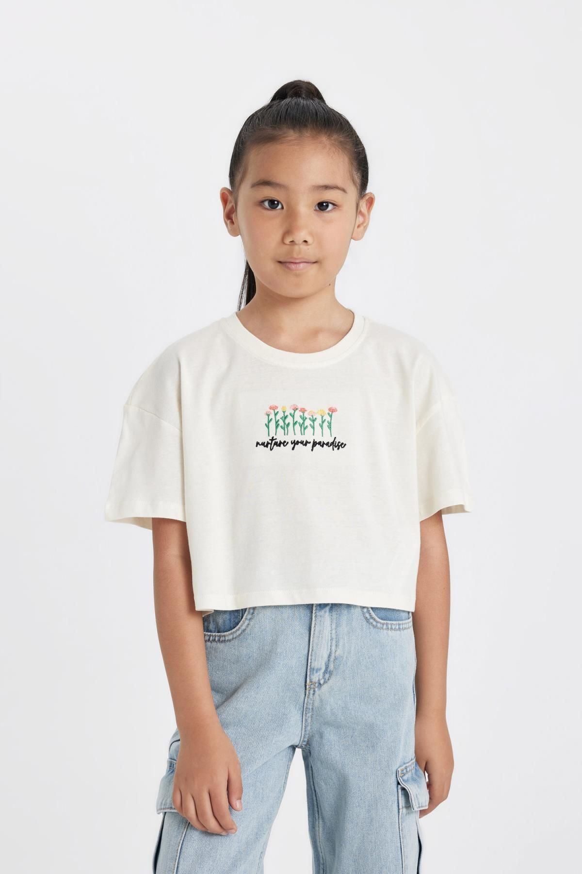 تی شرت دخترانه دفاکتو | D1593A824HS Defacto - Image 3