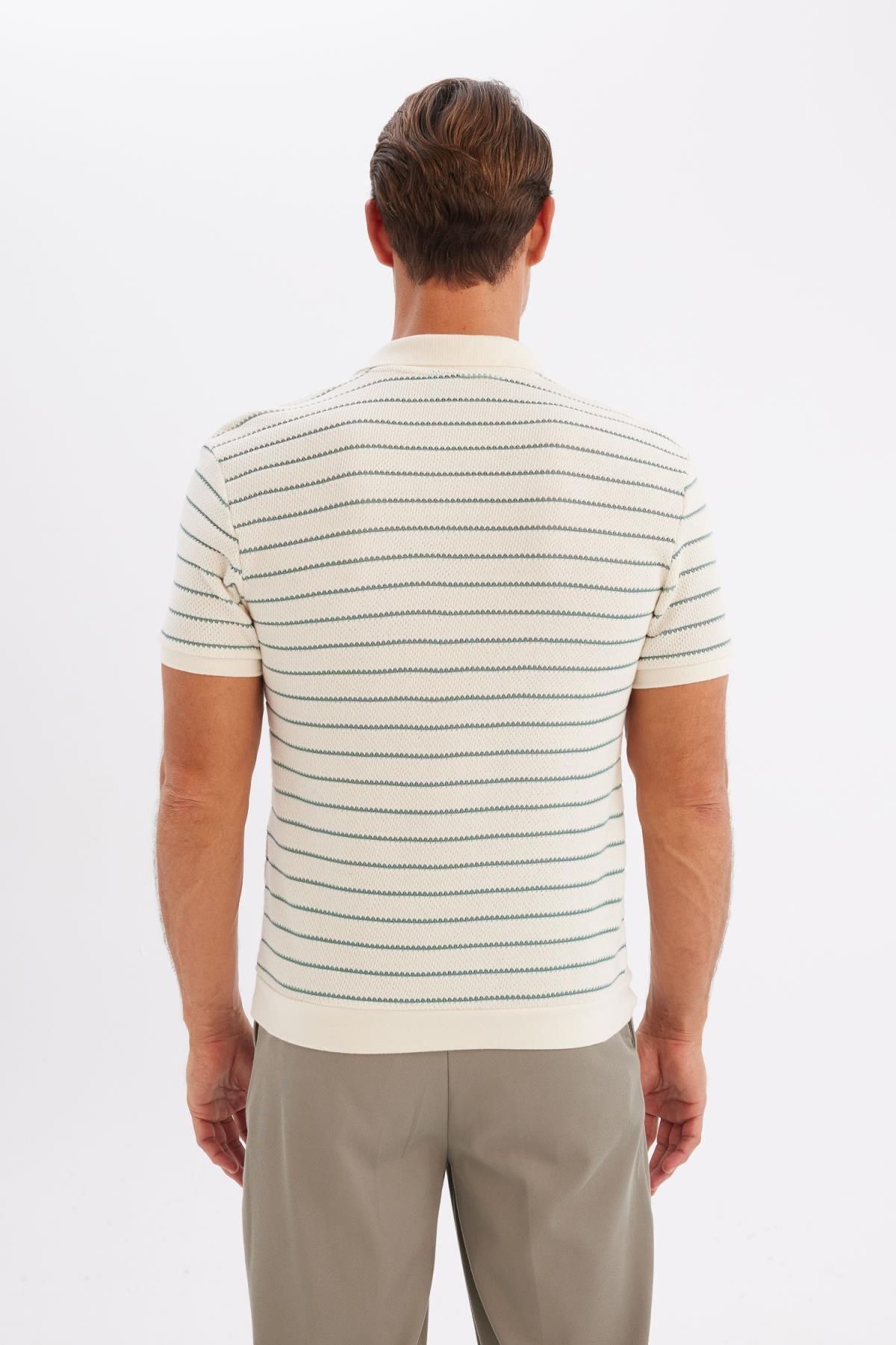 پولوشرت مردانه دفاکتو | C4150AX24SM Defacto - Image 6