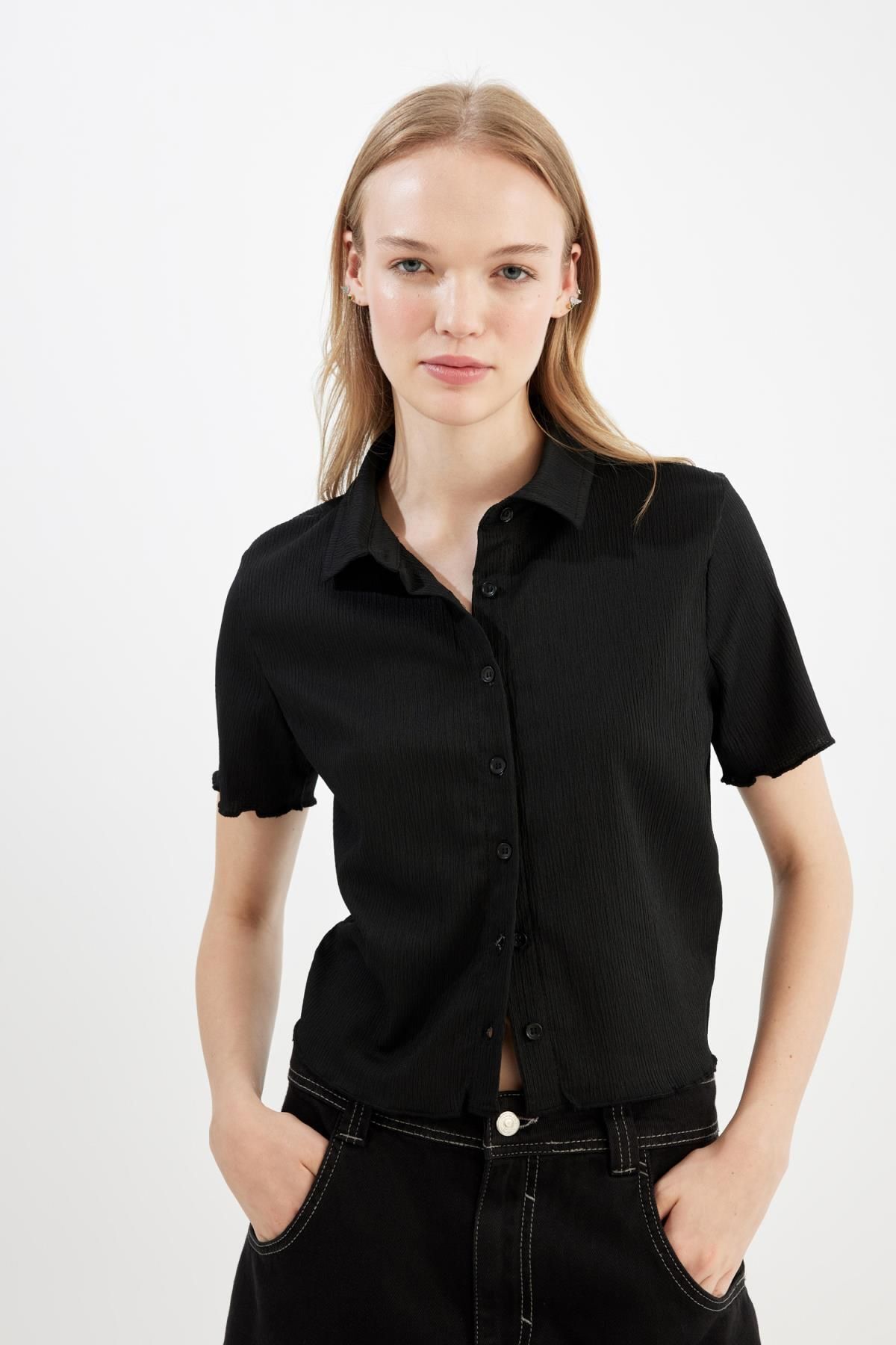 شومیز زنانه دفاکتو | D4520AX24HS Defacto - Image 4