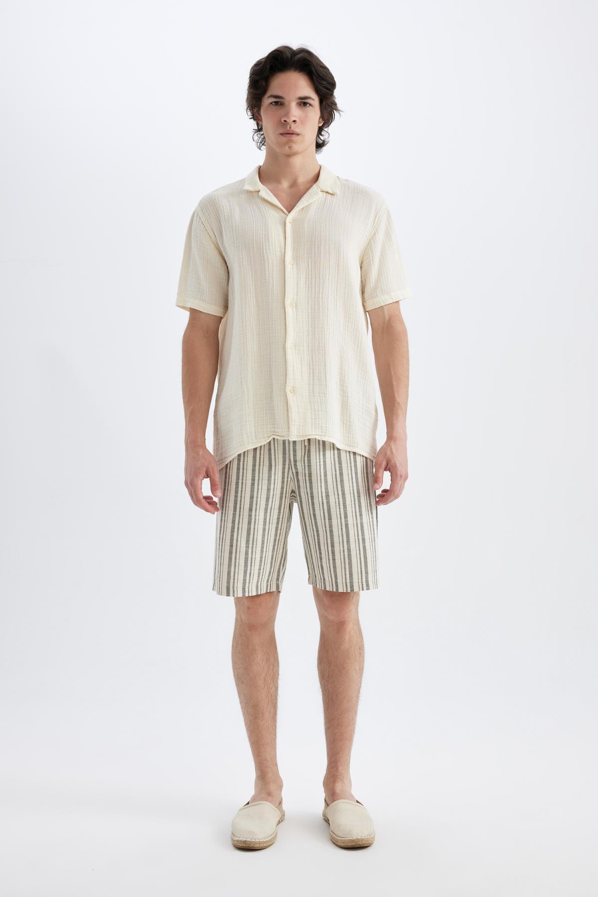 شلوارک مردانه دفاکتو | D2056AX24HS Defacto - Image 2