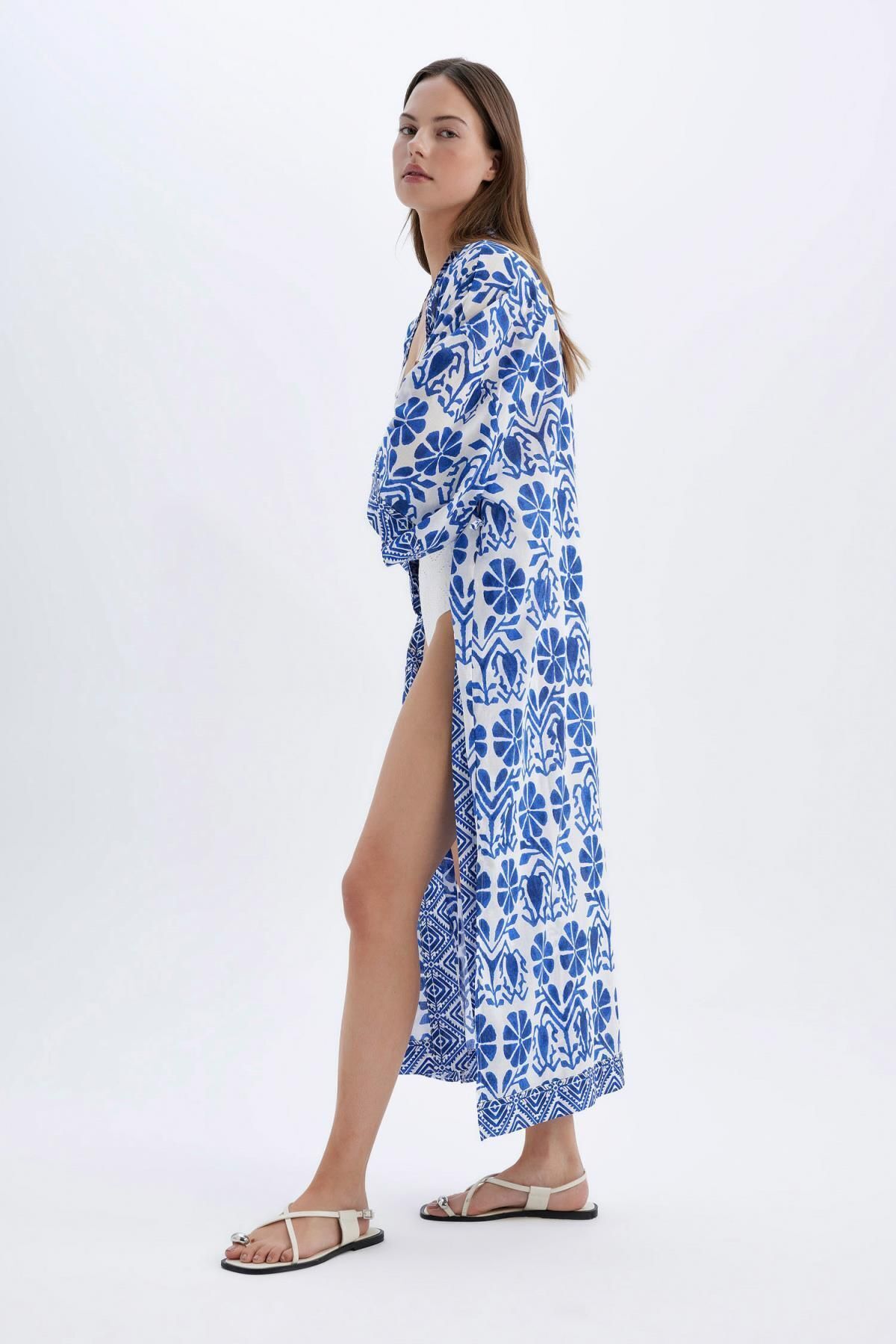 لباس ساحلی زنانه دفاکتو | D0456AX24SM Defacto - Image 3