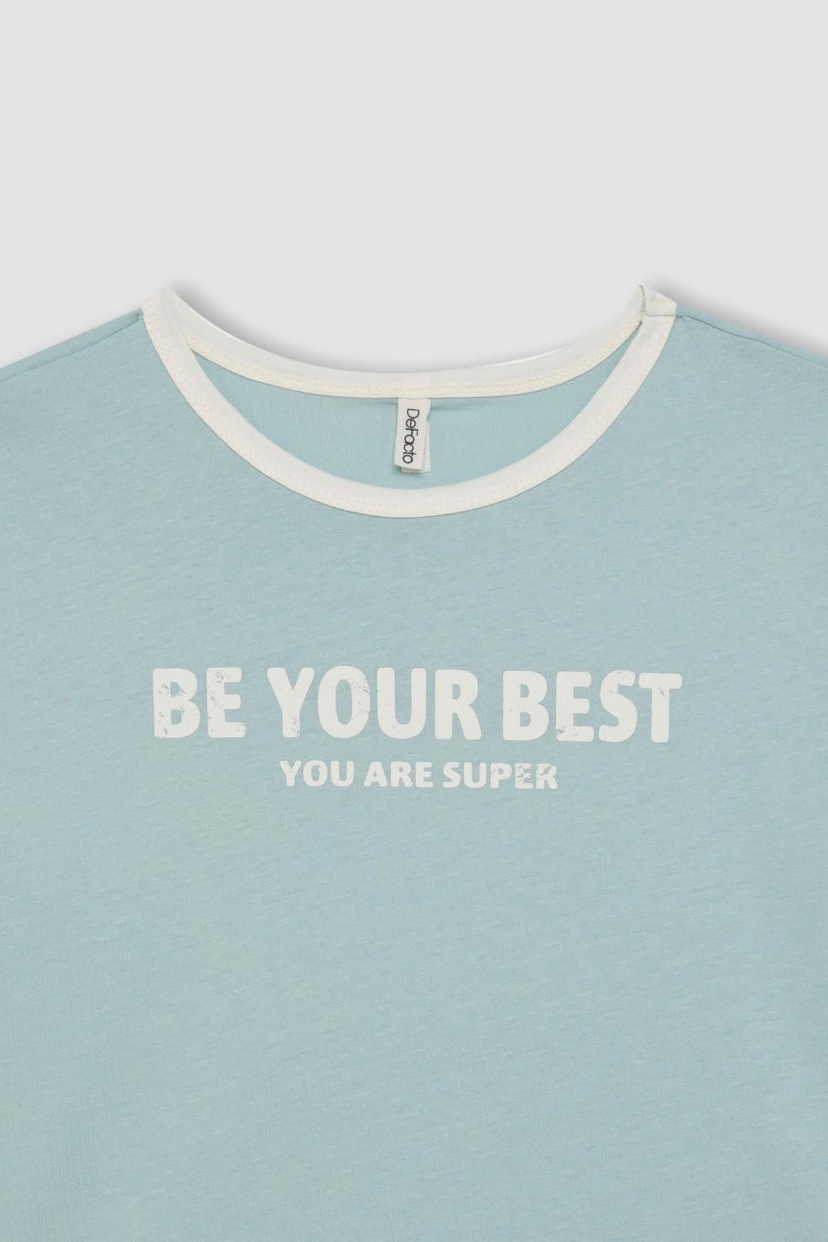 تی شرت دخترانه دفاکتو | C4505A824SM Defacto - Image 2