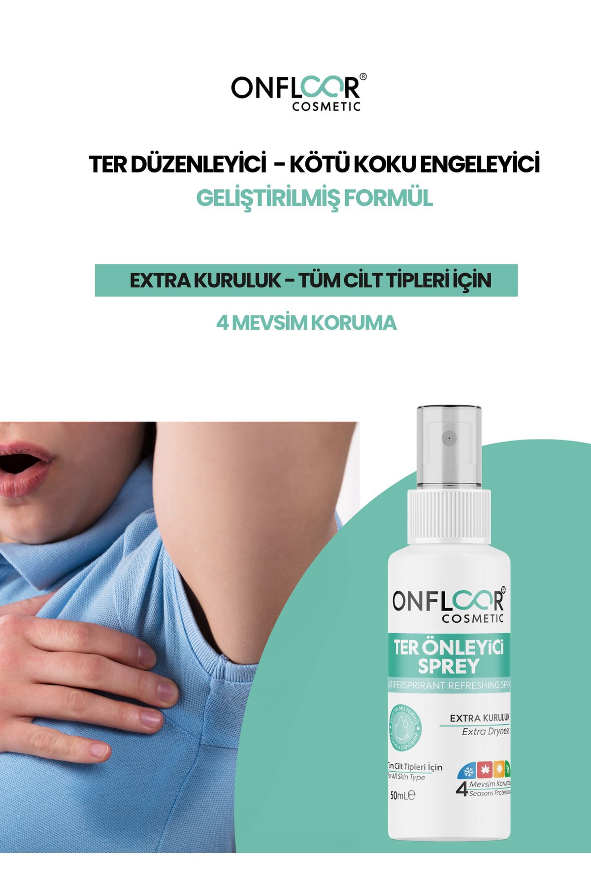 Terleme Önleyici Ve Ter Kokusuna Karşı Koruma Tüm Vücut İçin Etkili Formül