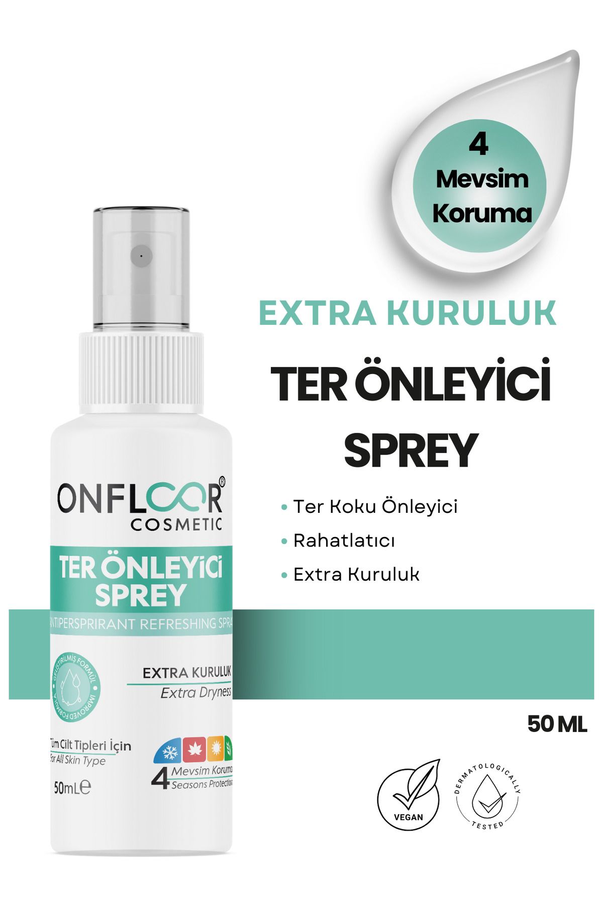 Terleme Önleyici Ve Ter Kokusuna Karşı Koruma Tüm Vücut İçin Etkili Formül