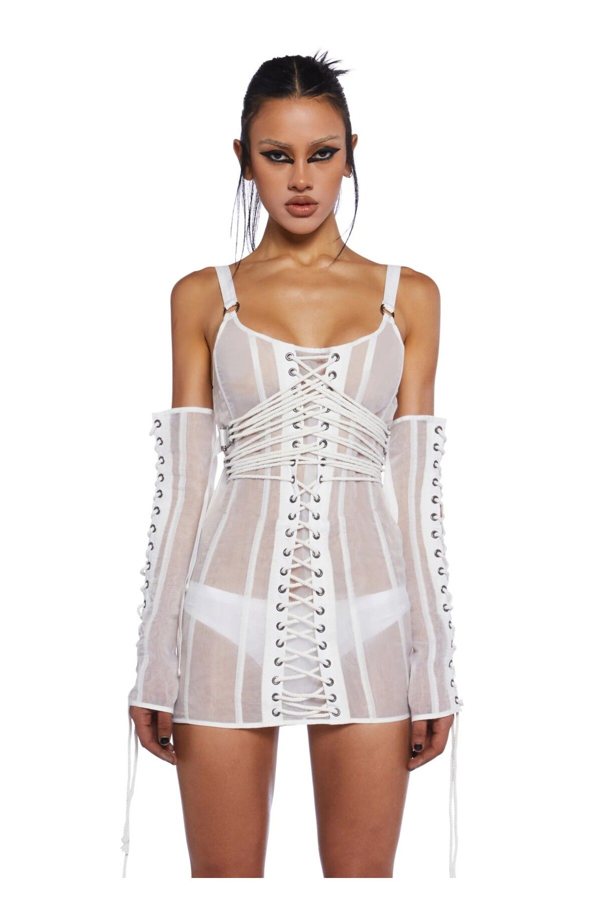 DOLLSKILL-Downbeat Organza Corset - Dress and Gloves Set 1