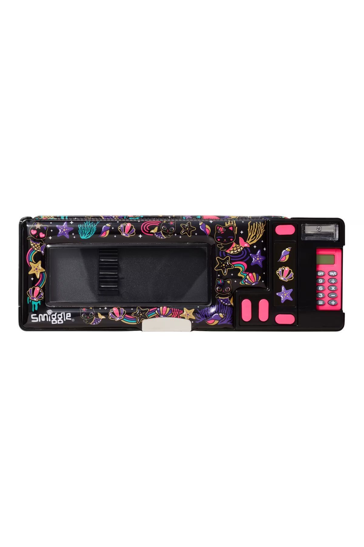 SMIGGLE-POP OUT PENCIL BOX WITH CAT AND SEA LIVES FIGURES 1