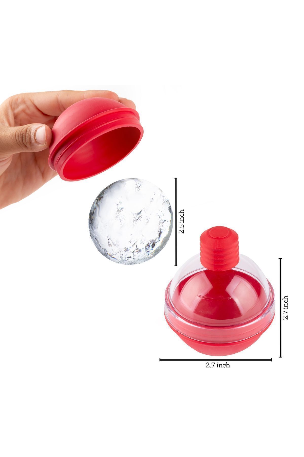 MİLANO HOME-Set of 3 Large/Round/Cube Ice Mold - Silicone Globe Ice Mold 2