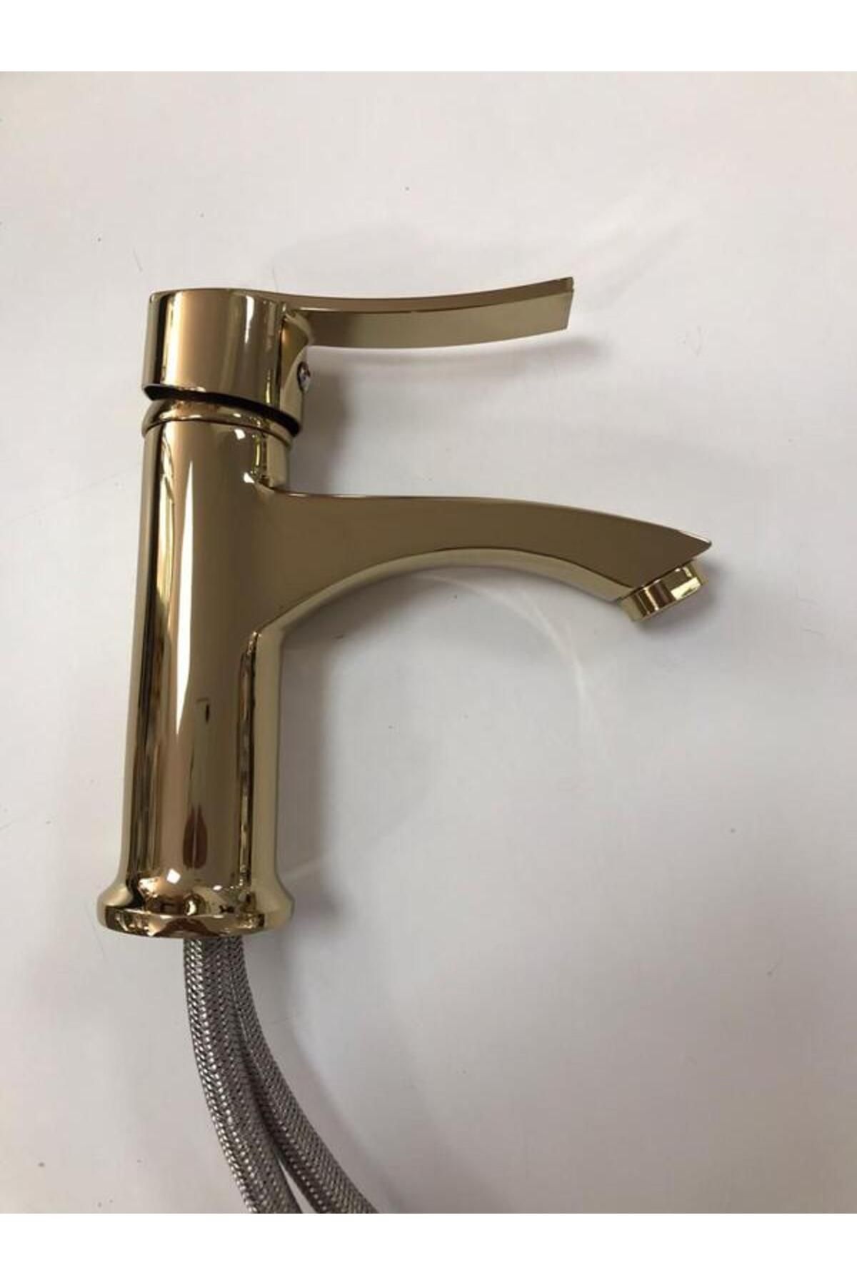 Cisa-Fixed Sink Faucet Open and Close, Gold 1