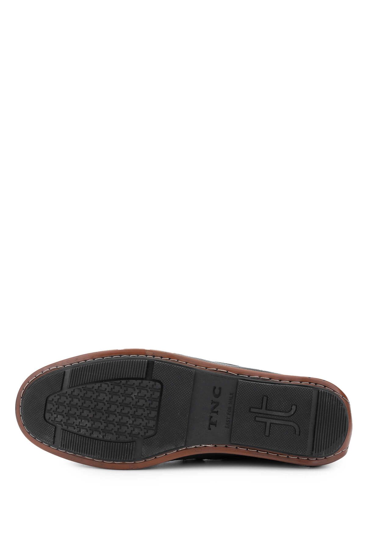Tamer Tanca-Men's Black Genuine Leather Loafer Floter Shoes 4