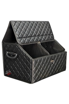 Oto Çizgi Oto Bagaj Organizeri Deri Bagaj Kutu Çanta Kapitone