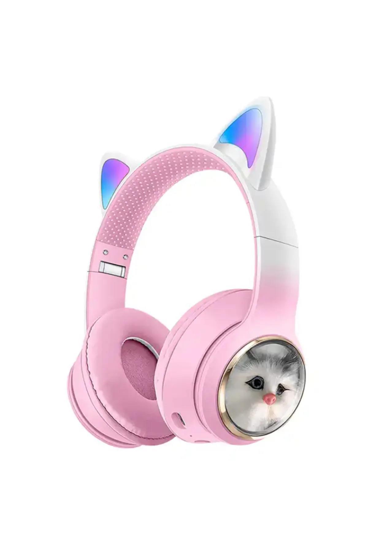 Mi7a Kedi Tyl Ikl Kedili Mikrofonlu Bluetoothlu Kulaklk SD Aux ...