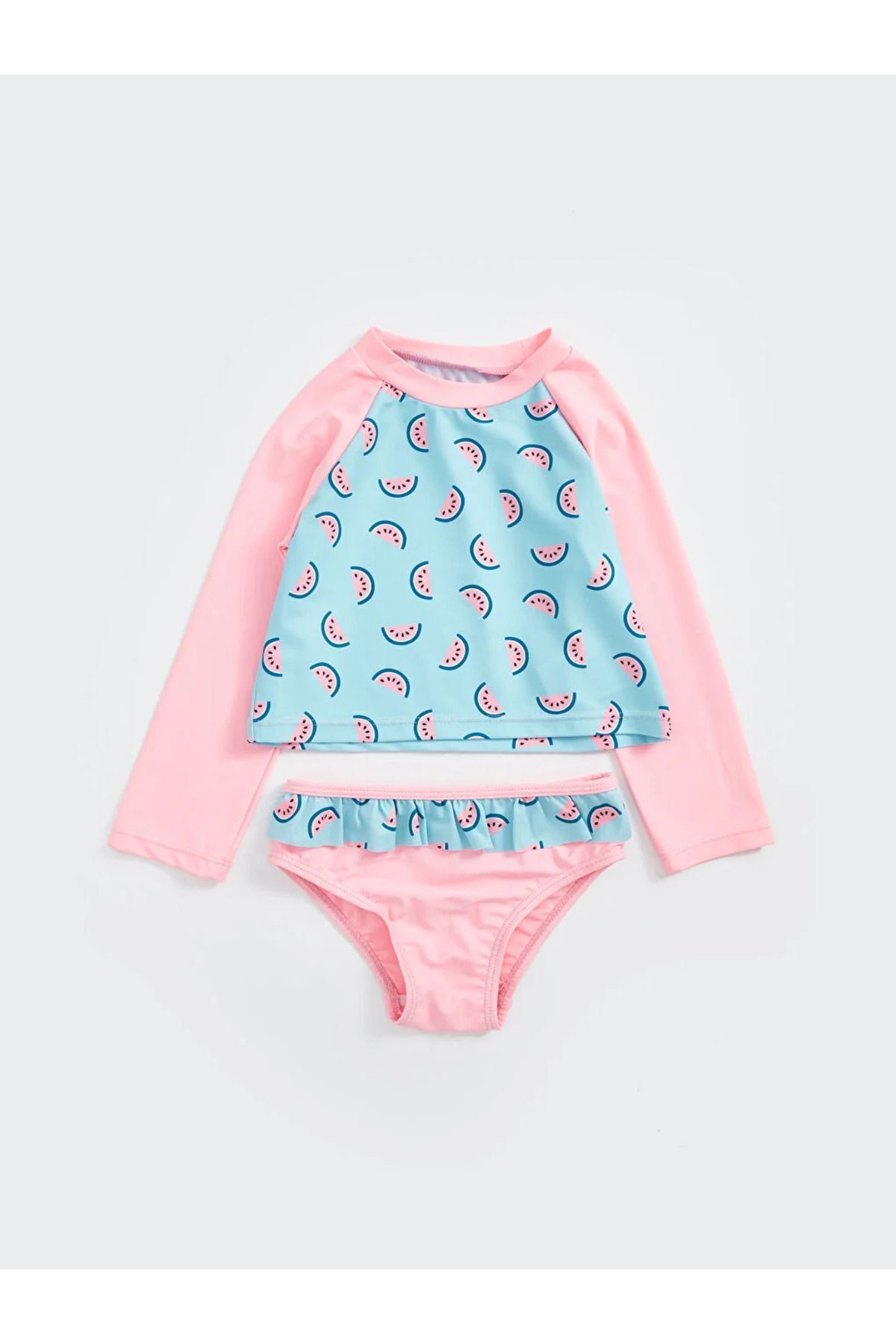 LC Waikiki Zestaw Bikini Dla Dziewczynki Lcw Z Nadrukiem Kobieta - 3-4 lata