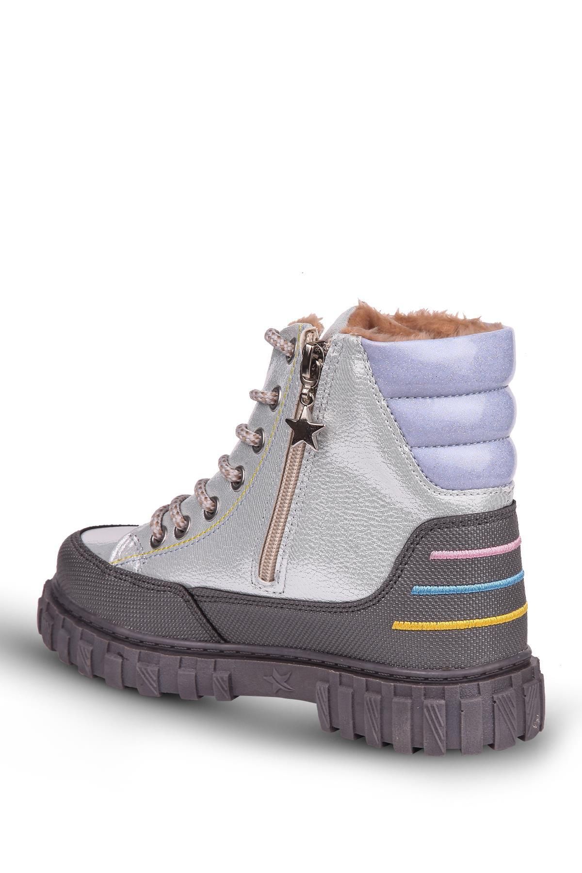 KAPTAN JUNIOR-BUTY DZIEWCZYNKA KAPTAN Z FUTREM W WEWNĄTRZ PSTR 500 3
