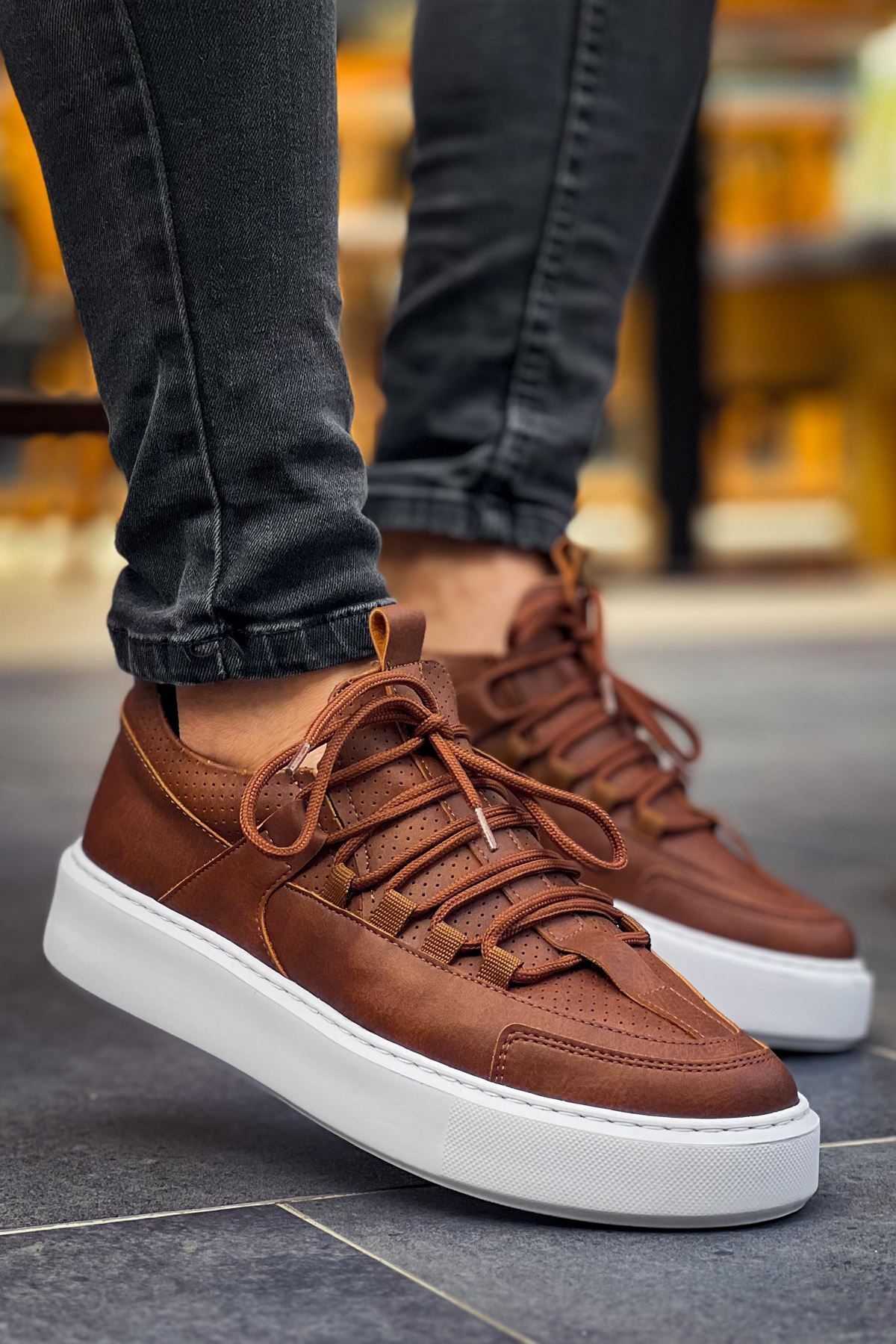 Joy Man J159 Saturn - Adidași Casual Pentru Bărbați Cu Talpă Ortopedică - Cbt Tan Masculin - 41