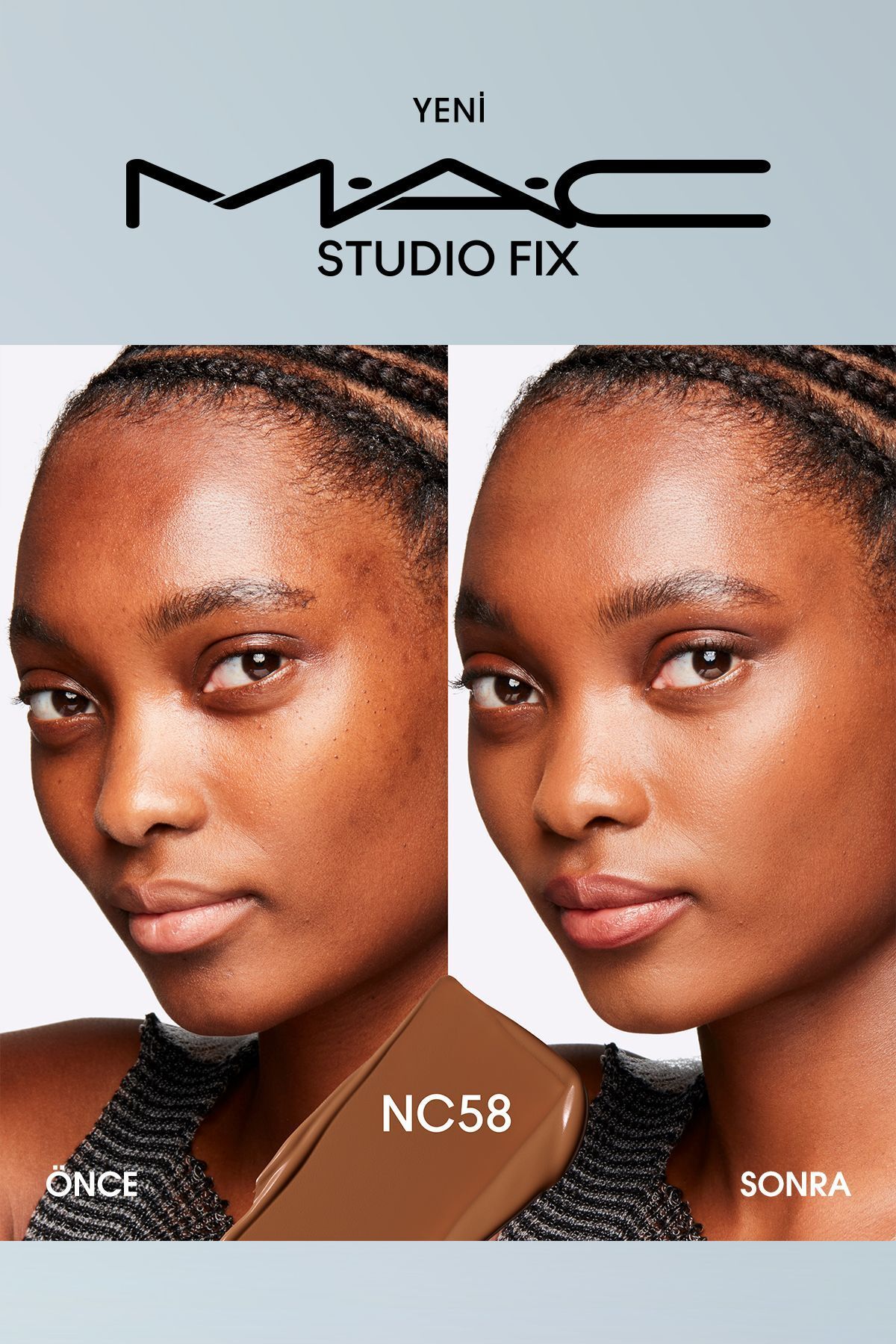 M.A.C-STUDIO FIX FLUID SPF 15 Matte Foundation - NC58 30 ML Demba5751 5