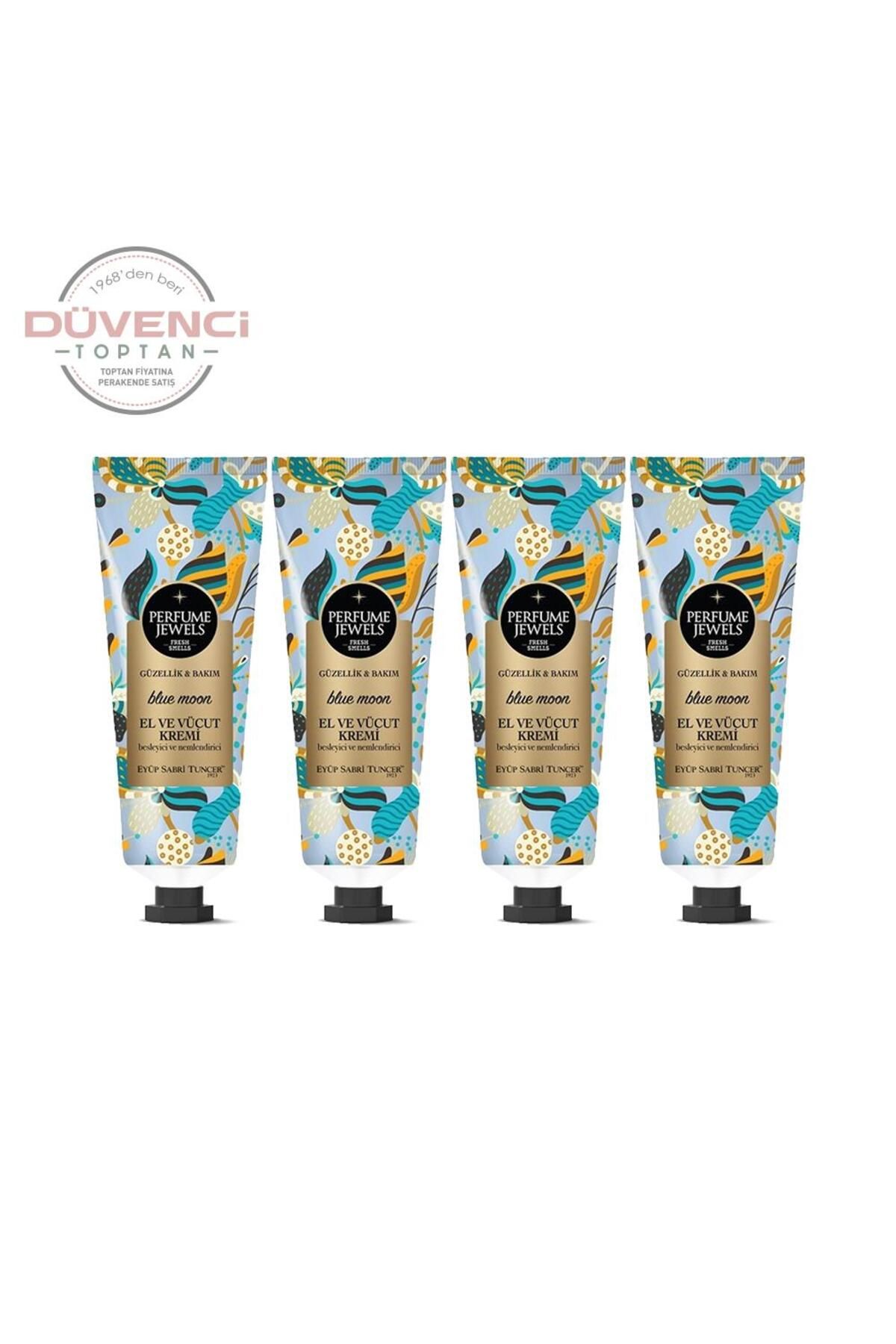 کرم دست و بدن EST عطر جواهرات آبی ماه 50 میلی لیتر x 4 عدد Eyüp Sabri Tuncer