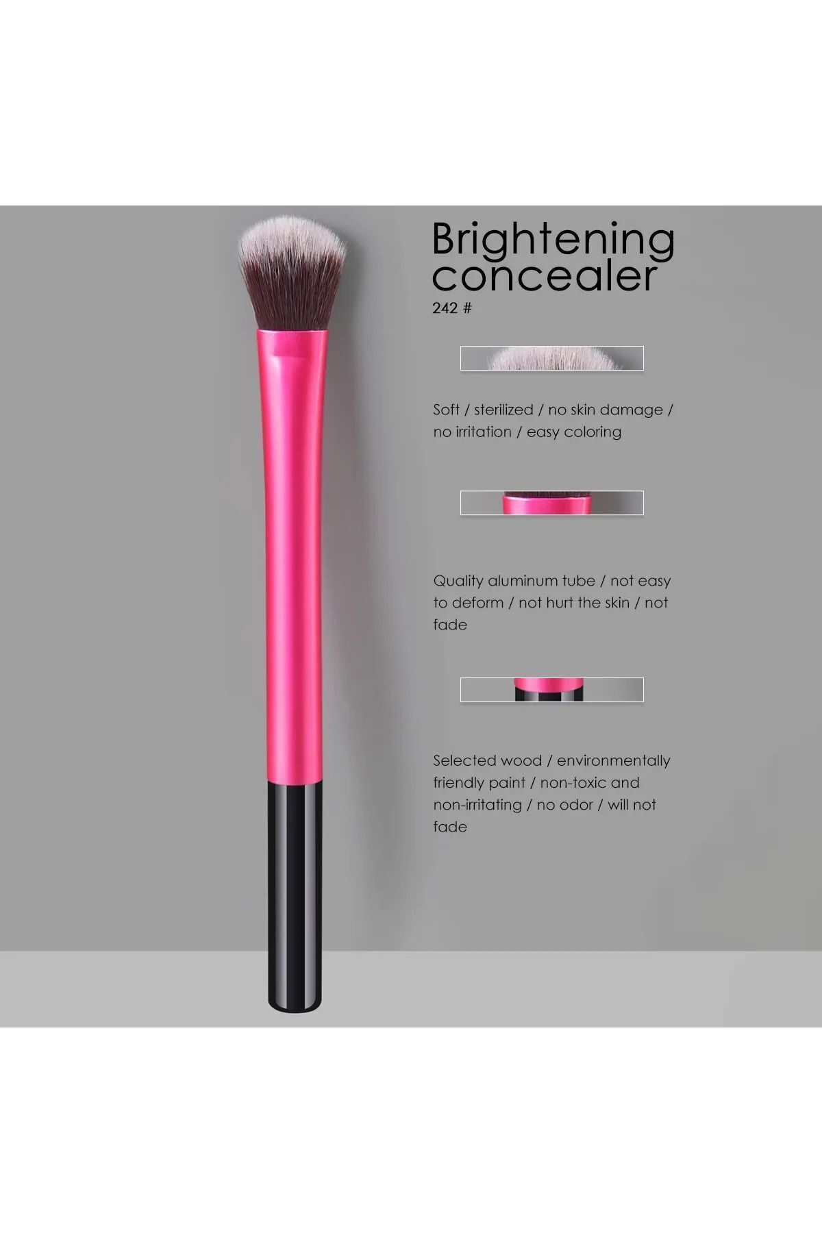 Professional Make Up Brightening Concealer Aydınlatıcı ve Kapatıcı Makyaj Fırçası — BCP1 — تصویر 4 از 7