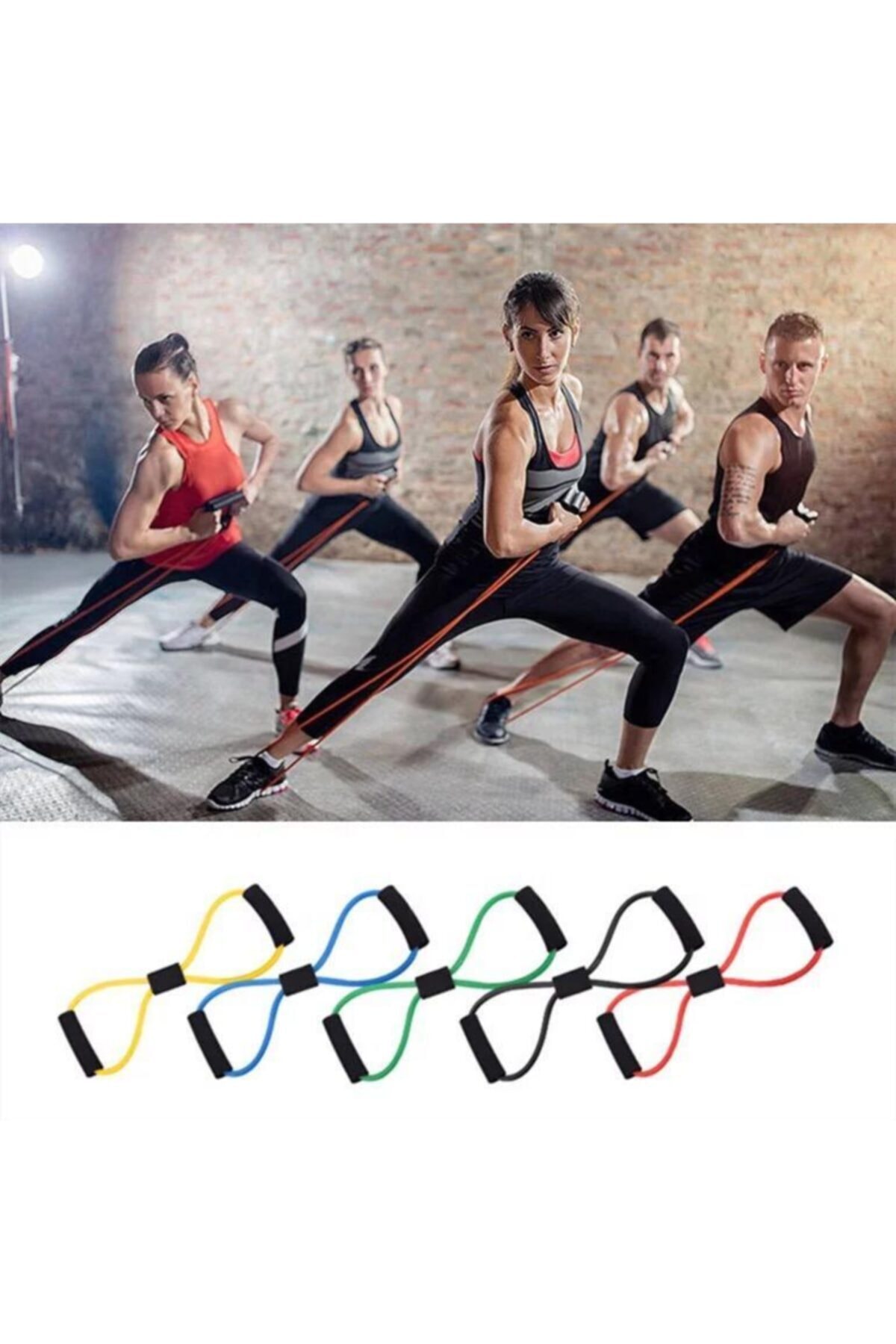 Black Pilates Rope Gymnastics Rubber