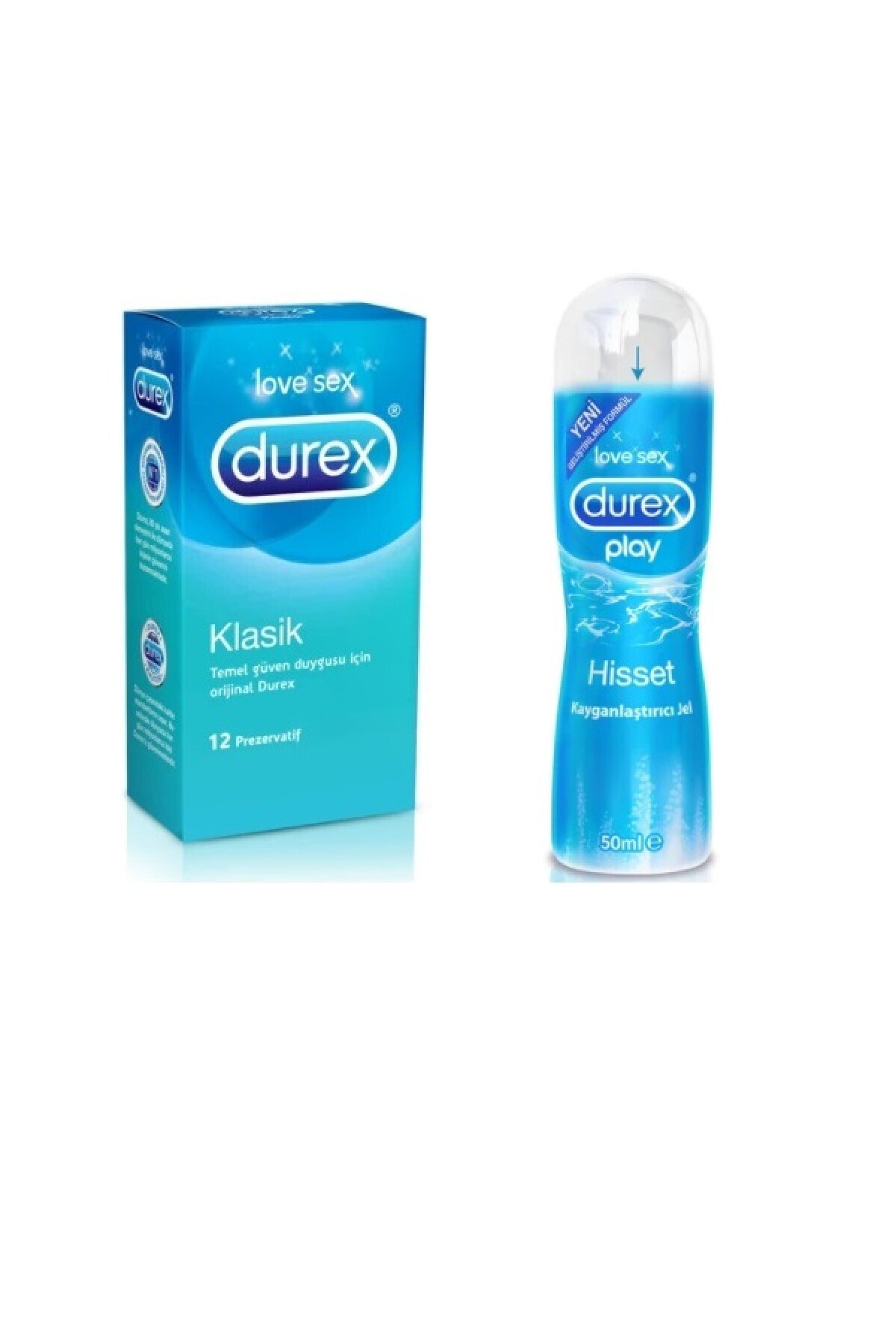 Klasik 12 Li Prezervatif Ve Play Hisset Kayganlaştırıcı Jel 50 ml