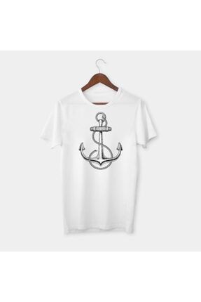Unisex Denizci Çapa Tasarımlı Tişört #3 T1129