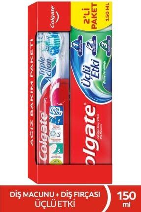 Colgate Gelismis Beyazlik Beyazlatici Dis Macunu 3 X 75 Ml Uclu Etki Dis Fircasi Trendyol