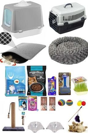 Catmozz Eco 5 Li Kedi Bakim Seti Kapali Kedi Tuvaleti Kedi Tasima Cantasi Tirmalama Trendyol