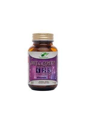 Hidrolize Collagen (kolajen) Type (tip) 1-2-3 Hyaluronic Acid Vitamin C 50 Tablet Aromasız renksiz
