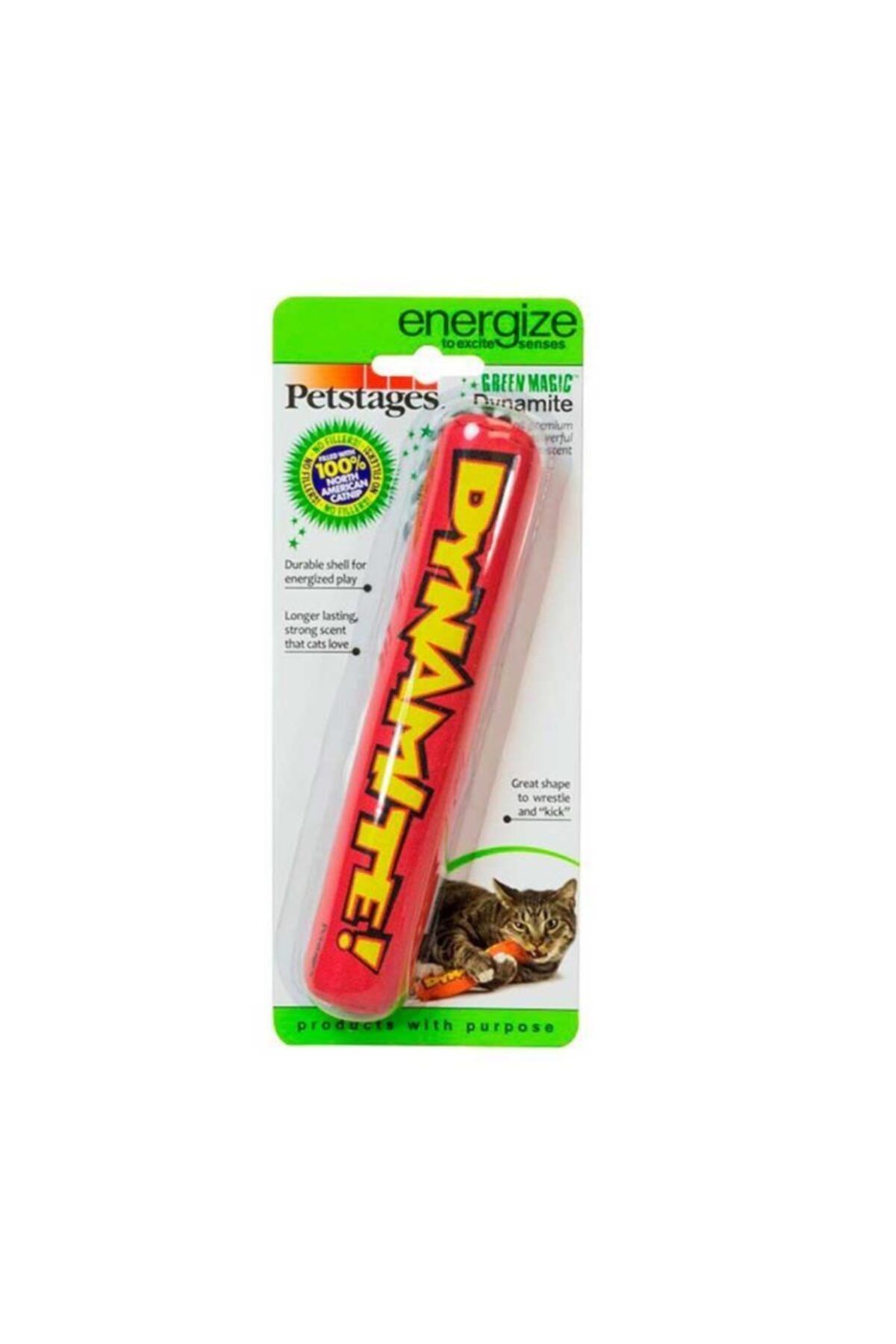 petstages dinamit seklinde catnipli
