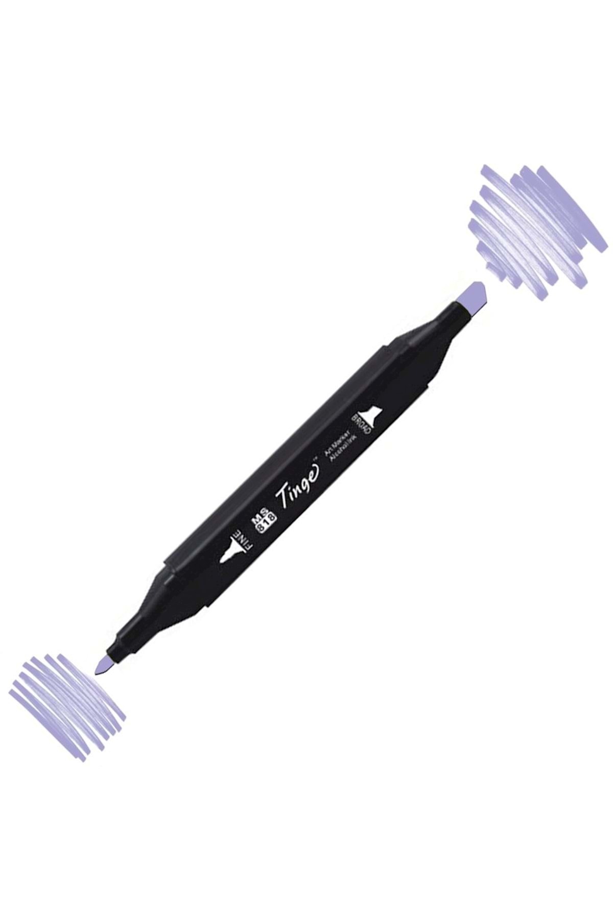 Twin Double Tip Marker Pen Pb75 Dark Blue Light