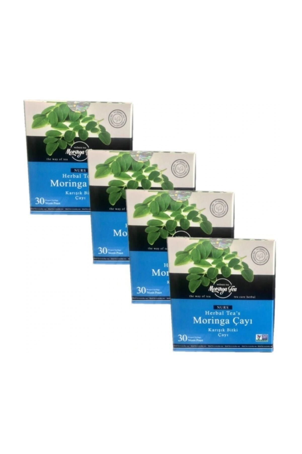 Nurs Herbal Tea's Moringa Çayı 30 Süzen Poşet 4 Kutu