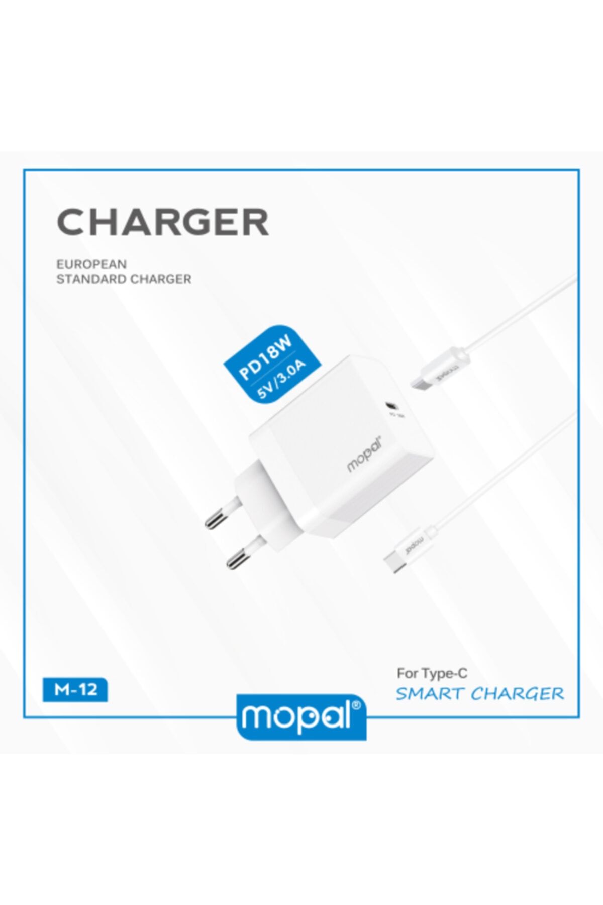 Mopal Yeni Nesil Type C Şarj Başlığı Ve Type C Data Kablosu 5v 3a M12 #2