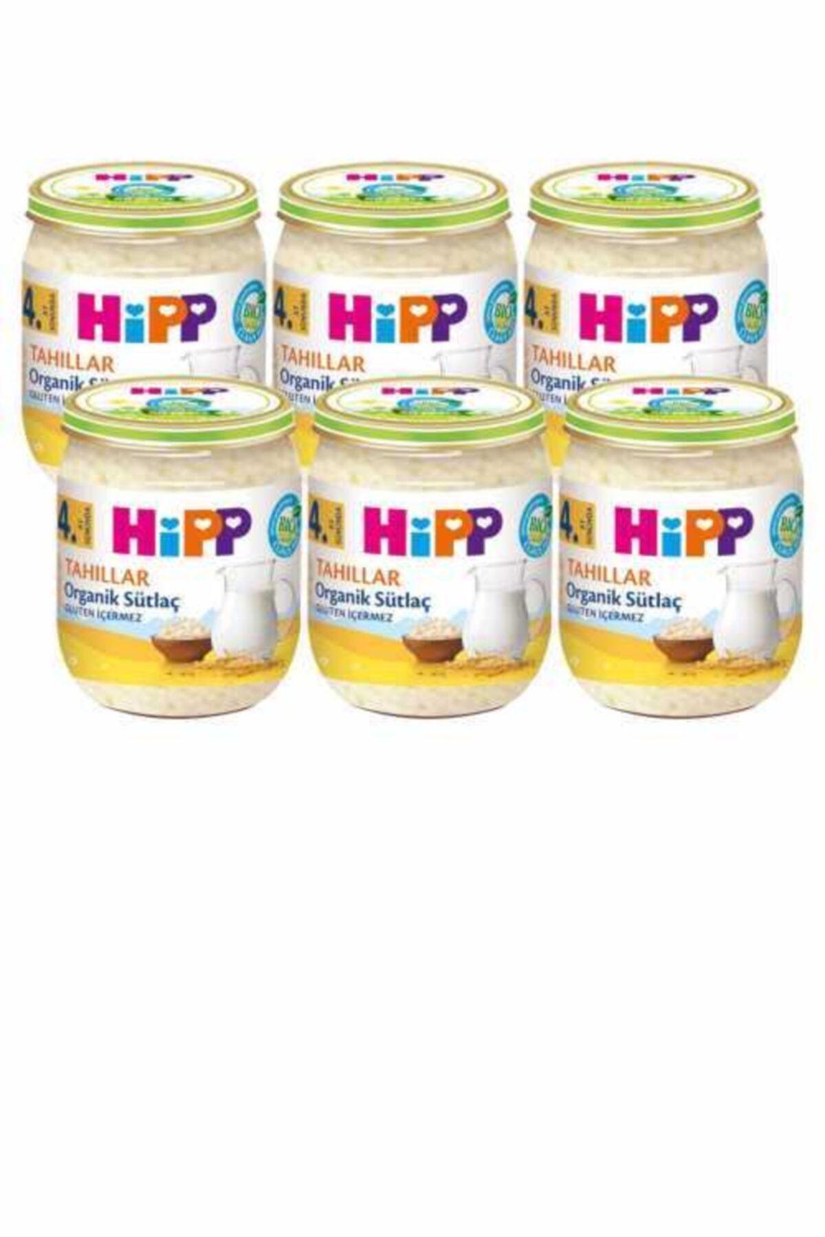 Hipp Organik Sütlaç 125 Gr 6'lı Kavanoz Maması