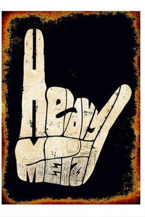 Heavy Metal Modern Mdf Tablo 50cm X 70cm dikey-22275-50-70