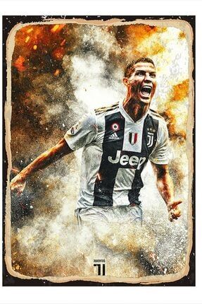 Cristiano Ronaldo Juventus Art Mdf Poster 25cm X 35cm dikey-23406-25-35