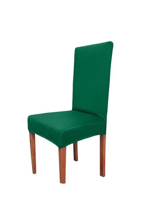 Abeltrade Yesil Renk Kare Sandalyelere Uygun Sandalye Kilifi 4 Lu Trendyol
