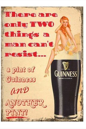 Guinness Bira Hediyelik Mdf Tablo 35cm x 50cm dikey-22872-35-50