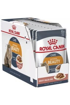 Intense Beauty Soslu Parçacıklı Konserve Kedi Mama 12x85 Gr Royal Canin İntense Beauty 12