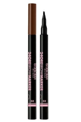 24 Ore Eyebrow Marker Kaş Kalemi No:02_lıght Brown Marker Kaş No:02