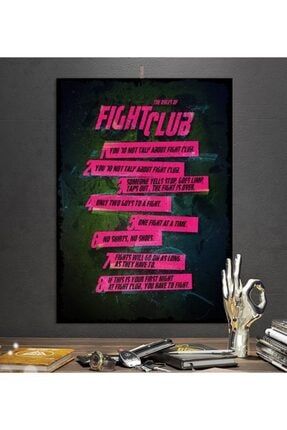 Fight Club Kurallar Film Tasarım 21x30cm Hediyelik Dekoratif 8mm Ahşap Tablo Trendyol-1-49-226