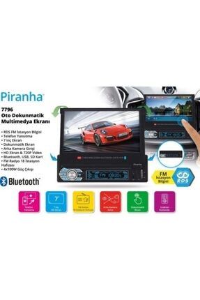 Piranaha 7795 Indash Oto Teyp Bluetooth-usb-sd-radio-mirror Link 7796i