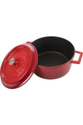 Lava Dokum Yuvarlak Tencere Folk 22 Cm Kirmizi Trendyol