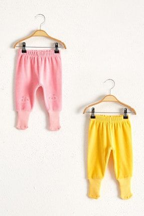 Lc Waikiki Kiz Bebek Seftali J7z Corapli Pijama Alt 2 Li Trendyol