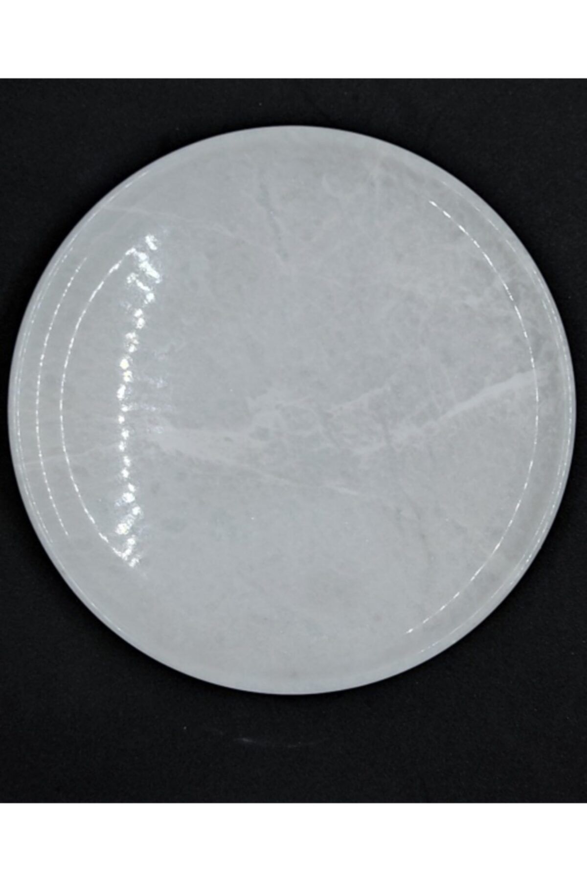 Pergamon-White Marble Presentation Plate White Color Patternless For Presentation or Decorative 5