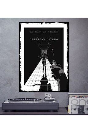 American Psycho Film Tasarım 50x70cm Hediyelik Dekoratif 8mm Ahşap Tablo Trendyol-1-50-176