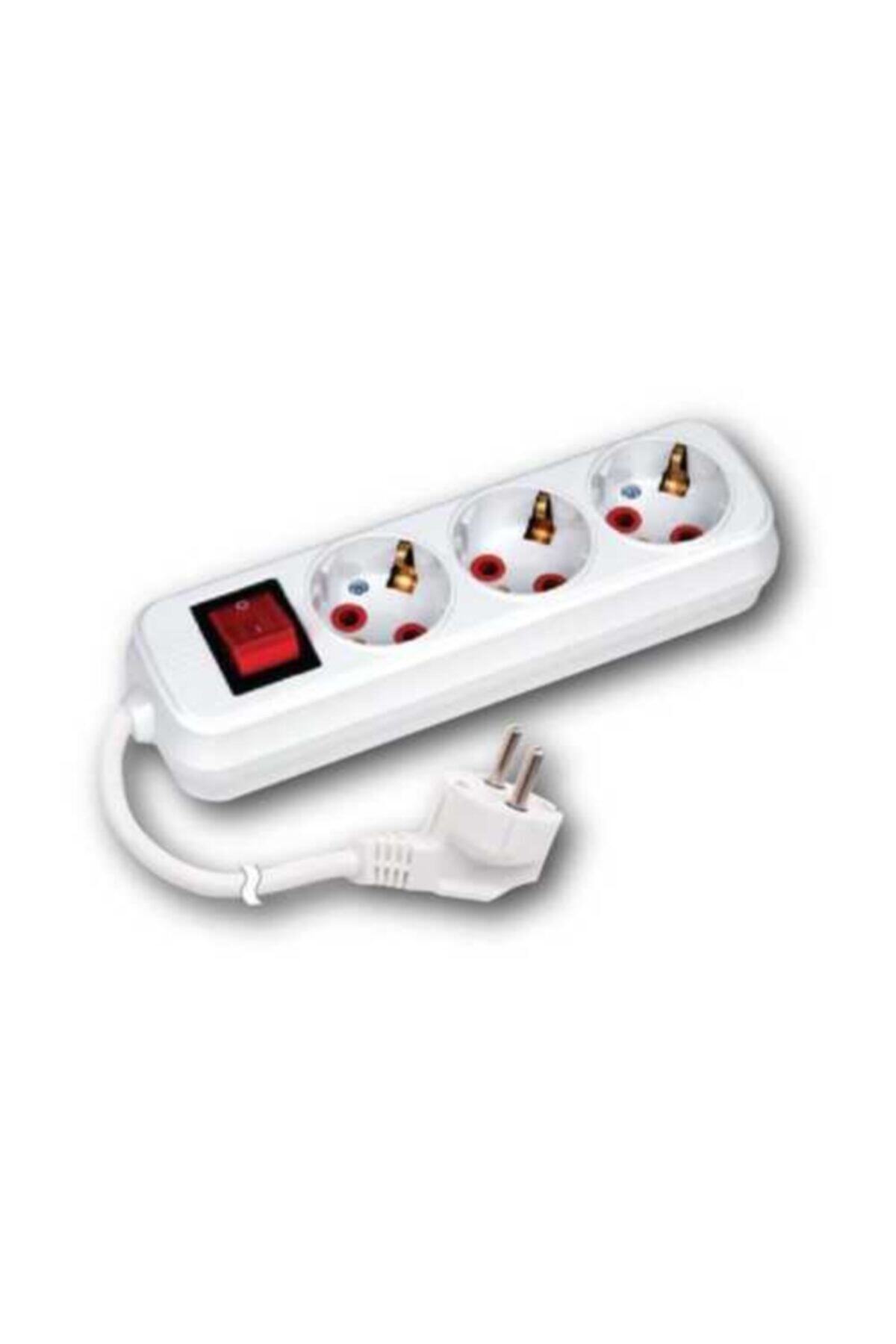 3pcs 5 Meters Wired Switched Group Socket Grounded Extension Cable