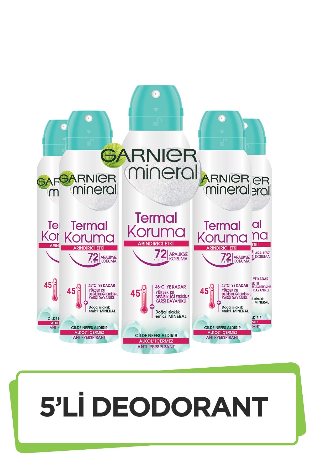 garnier 5 li garnier mineral termal koruma sprey deodorant seti 36005419288485 fiyati yorumlari trendyol