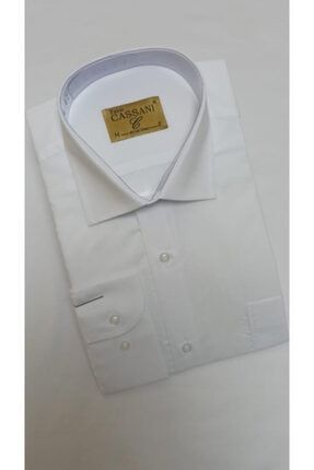 Erkek Beyaz Klasik Gömlek Yk35