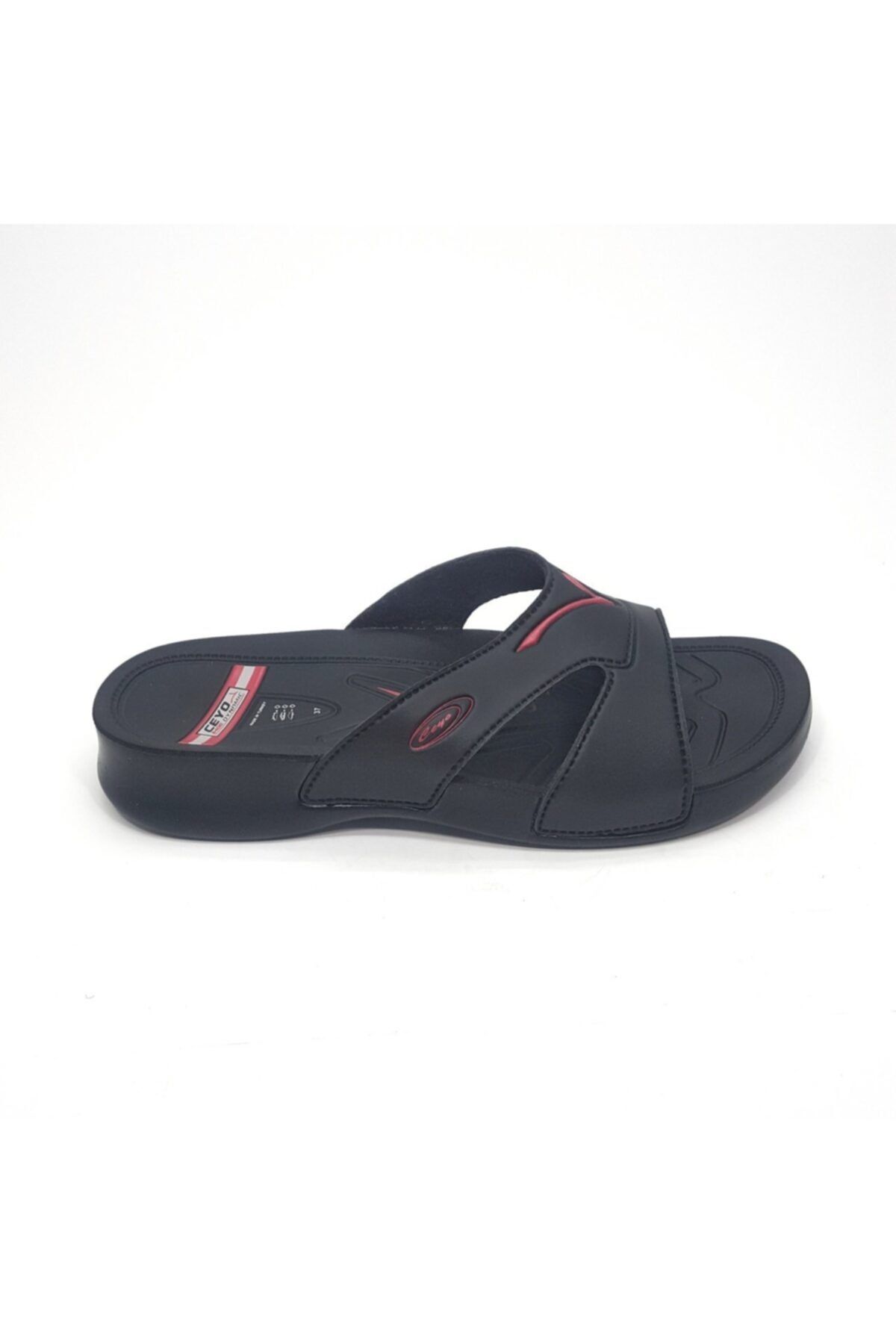 Ceyo-3400-2 Anatomical Black Women's Slippers 1